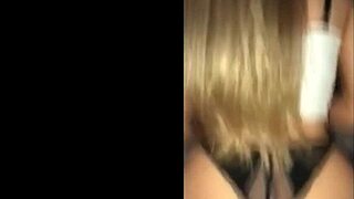 Real amateur couple where blonde bends over for homemade doggystyle