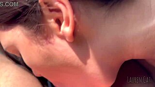 fiz meu namorado parar o carro em frente a praia só pra tomar uma gozada gostosa 😘