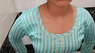 young indian step sister caught in bathroom watching porn video