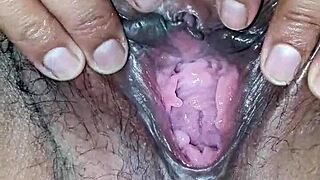 Check out this fat pussy gaping wide