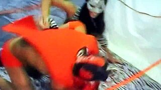 uiwp entertainment wrestler dragonfly battles adriana milano in mixed wrestling