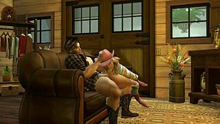 Dude ranch action with hard riding and huge cock!