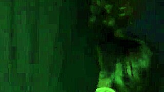 Bent over for doggystyle, her black ass shines in homemade action. It’s raw and real.