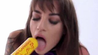 Feisty Lesbo Peaches Fist Juicy Pussies And Anals With Farting.