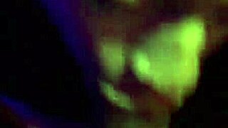 Black Amateur Licks Cock After Fucking in Party Bathroom