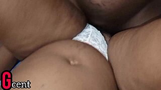 Swollen pussy gets drilled by Ghanaian big cock outdoors