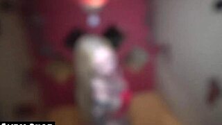 deutsche blondine swallowing tons of cum at gloryhole