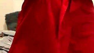 Brunette In Red Lingerie PLAYS WITH HERSELF