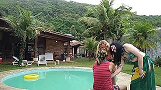 Group sex in mansion with snow white theme