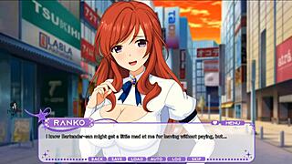 Anime babe stripped and tripped while getting drunk with her friend