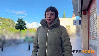 Nora craves hardcore pounding outdoors