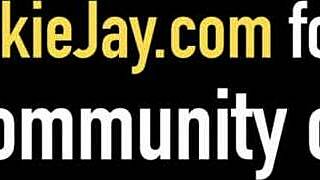 Phat ass vickie jay ass fucks her tiny butthole with dildo