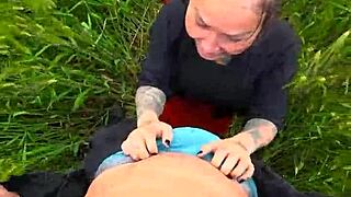 Deep Throating Pov Blowjob In Field
