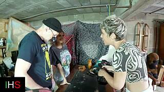 Ever tried threesome with a slutty blonde teen 18+ and a naughty milf? Join the fun now.