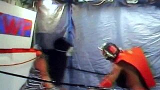 uiwp entertainment wrestler dragonfly battles adriana milano in mixed wrestling