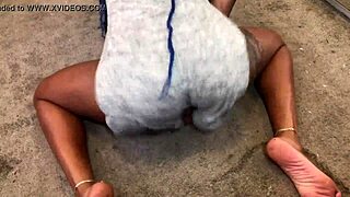 Twerking Upskirt Reveals Panties Under Skirt