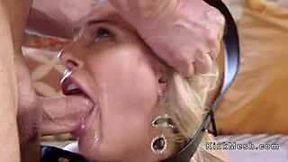 damn, this bondage threesome got rough with ass to mouth action! 😈