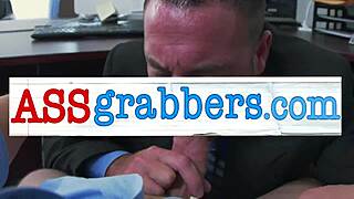 Is this hardcore bareback sex at the office too much?