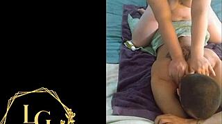 my chubby belle-mere sucks and swallows my cum.