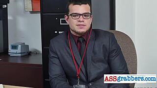 Is this hardcore bareback sex at the office too much?