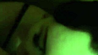 the amateur couple has homemade fun.