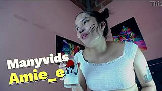 petite asian whore gags hard on deepthroat action