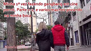 Trailer of My First Gangbang at Cinema with Loads in Mouth