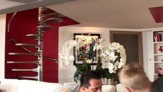 Anissa Kate turns straight to gay in wild 2 on 1.