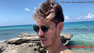 Feeling so raw after Latino beach sex with Rob