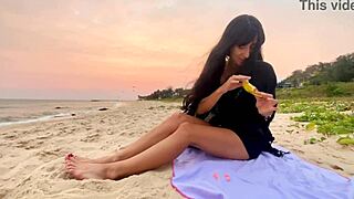 beautiful girl enjoys beach vibes and sunsets 🌅