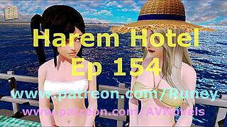 Intense Harem Hotel 154 Anime Action