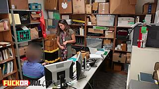 Naughty Brunette Babe Gives Blowjobs While Naked and Spied On