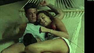 Cute girl gives boyfriend handjob