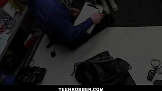 Asian Teen Lulu Chu Sucks Officer Cock At Work