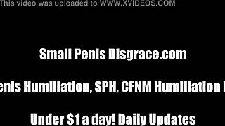 POV Humiliation as Mistress Mocks Your Tiny Cock in Femdom SPH Session with Total Domination
