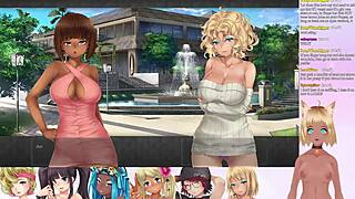vtuber lewdneko plays double date with big tits!