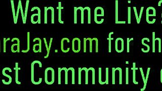 Biker fiercely bangs Sara Jay, cums in mouth