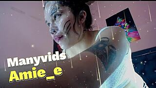 petite asian whore gags hard on deepthroat action