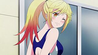 In this hentai, the harem ends with intense scenes