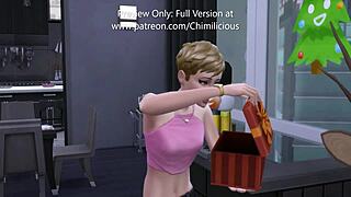 santa fucks naughty girl with christmas cumshot