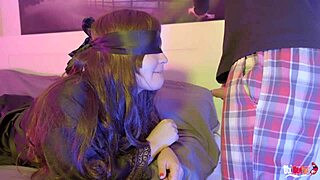 tricked my stepmom in a blindfolded game