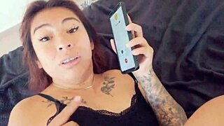 Infiel Bent Over, Fucked While Chatting With Husband on Phone