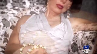 sexy french brunette kristy lust bent over for doggystyle