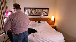 lady lazerus pegs chubby guy with huge toy, wow! 😍