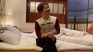 Look, this Japanese virgin wife goes wild in deepthroat