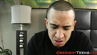 Handcuffed Teen Bound in Garage for Rough Fuck and Cum