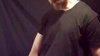 Gay man jerking off big cock