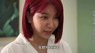 what’s the deal with this redhead milf’s creampie scene?