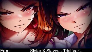 Is sister dominating slaves in this hentai trial version?