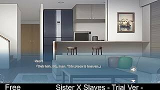Is sister dominating slaves in this hentai trial version?